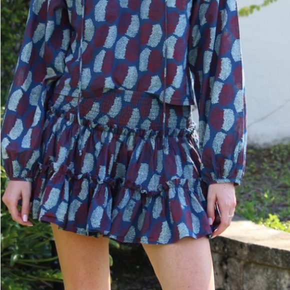 NWT! WKND WFYR Homecoming Smocked Waist Tiered Skort XS Skirt Weekend - Picture 1 of 8